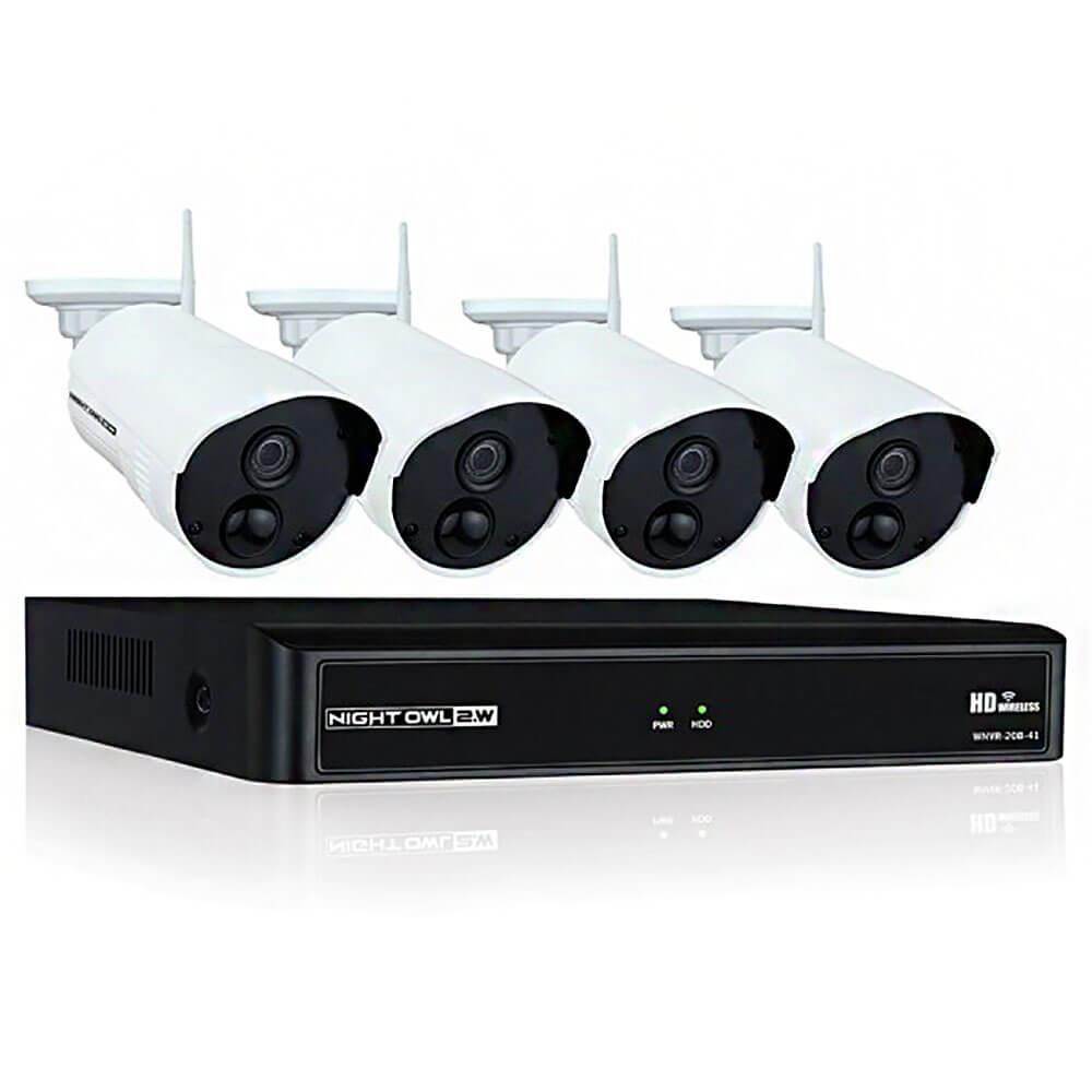 Night Owl WNVR201-44P Video Surveillance System - Network Video Recorder, Camera - 1080 Camera Resolution - HDMI