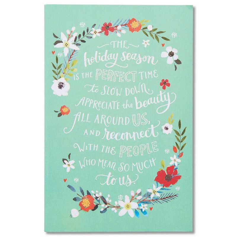 "Holiday Season" Holiday Card With Glitter