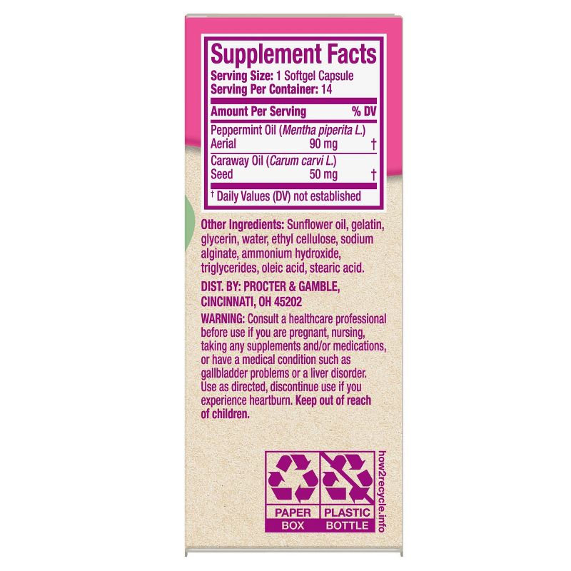 Pepto-Bismol Herbal Blends Softgel - Peppermint & Caraway - 14ct