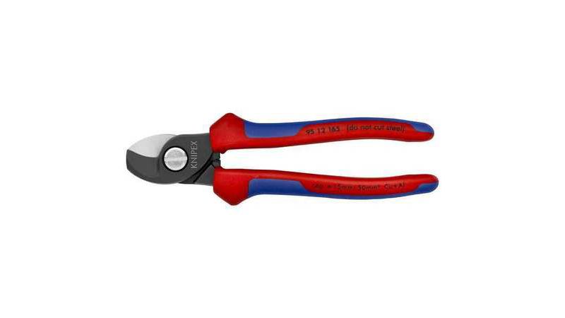 KNIPEX 95 12 165 SBA 6-1/2" Cable Shear, Shear Cut