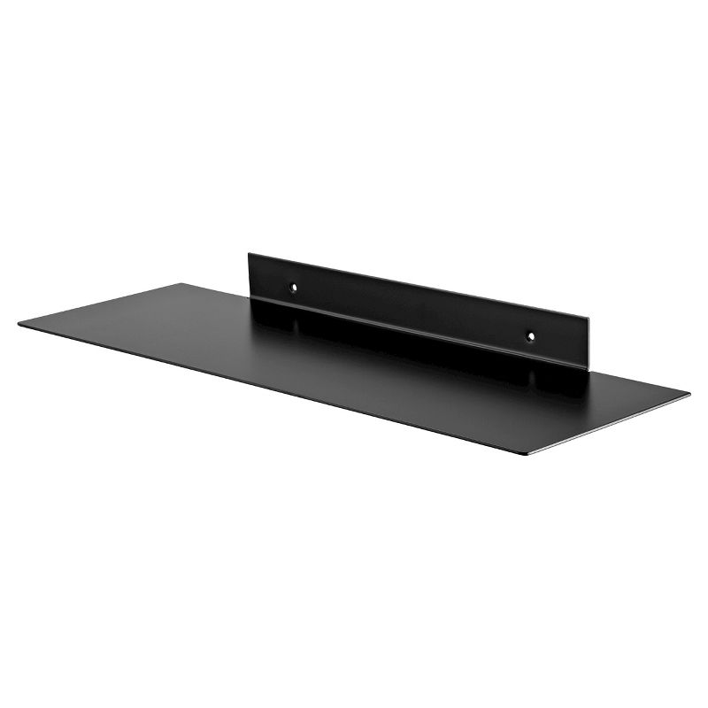 Dolle Katana Floating Metal Wall Shelf (24") - Black