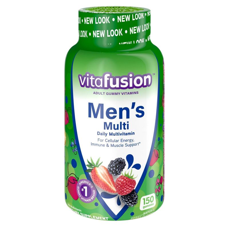 Vitafusion Men's Multivitamin Dietary Supplement Gummies - Berry - 150ct