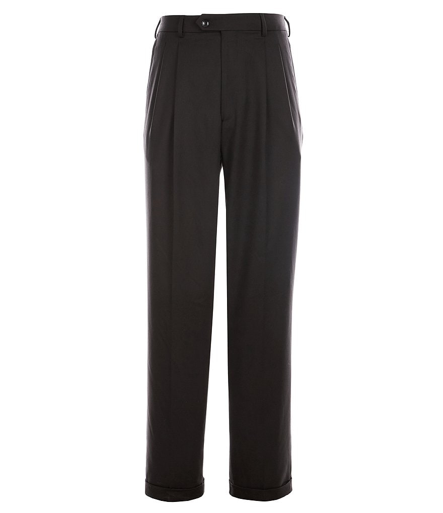 Roundtree & Yorke TravelSmart Ultimate Comfort Easy Care Pleated Dress Pants