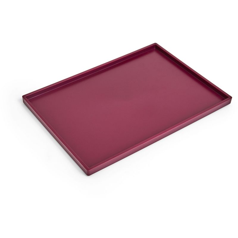 TRU RED Slim Stackable Plastic Tray, Purple TR55267 