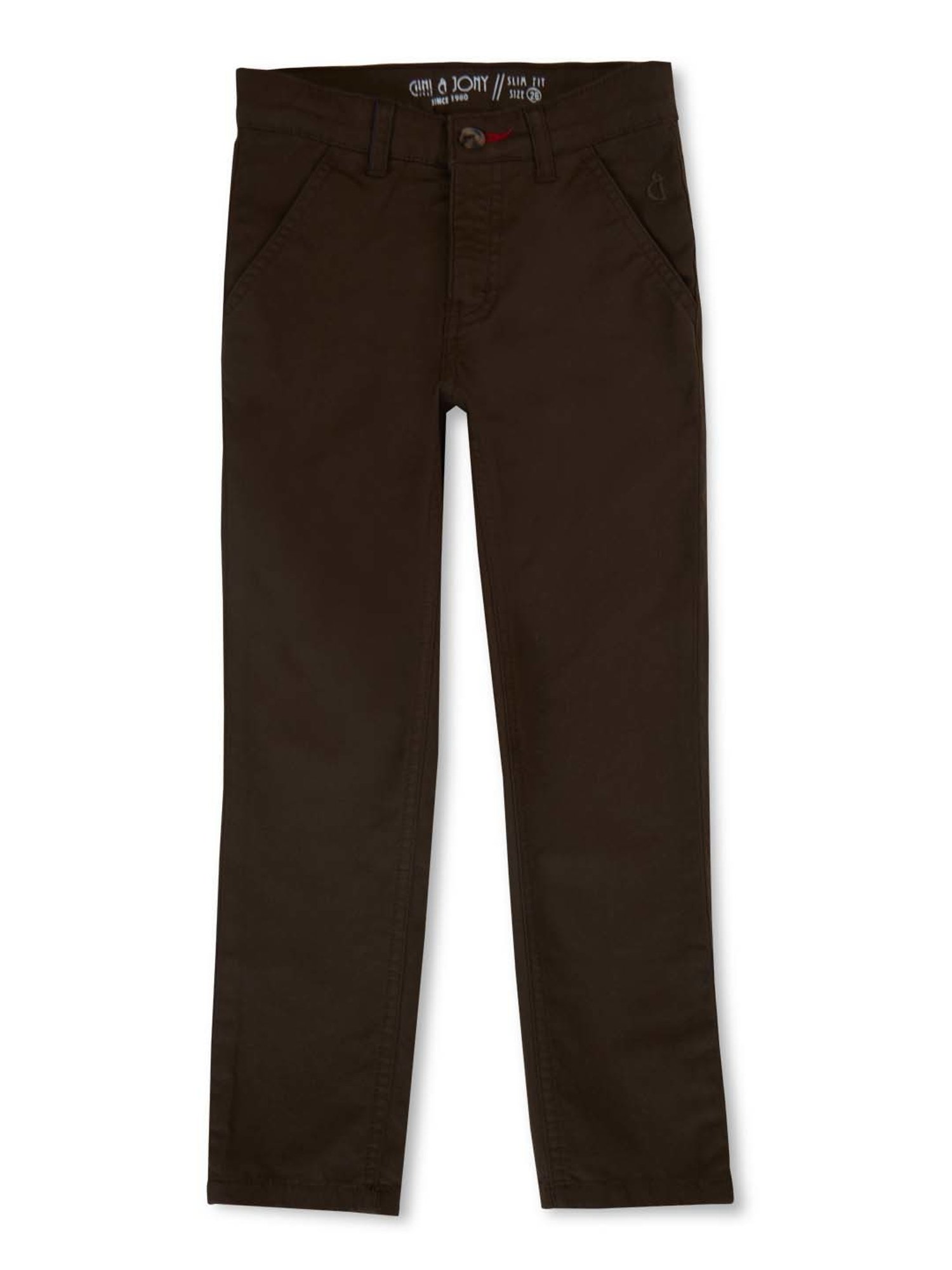 Gini & Jony Boys Green Logo Trousers