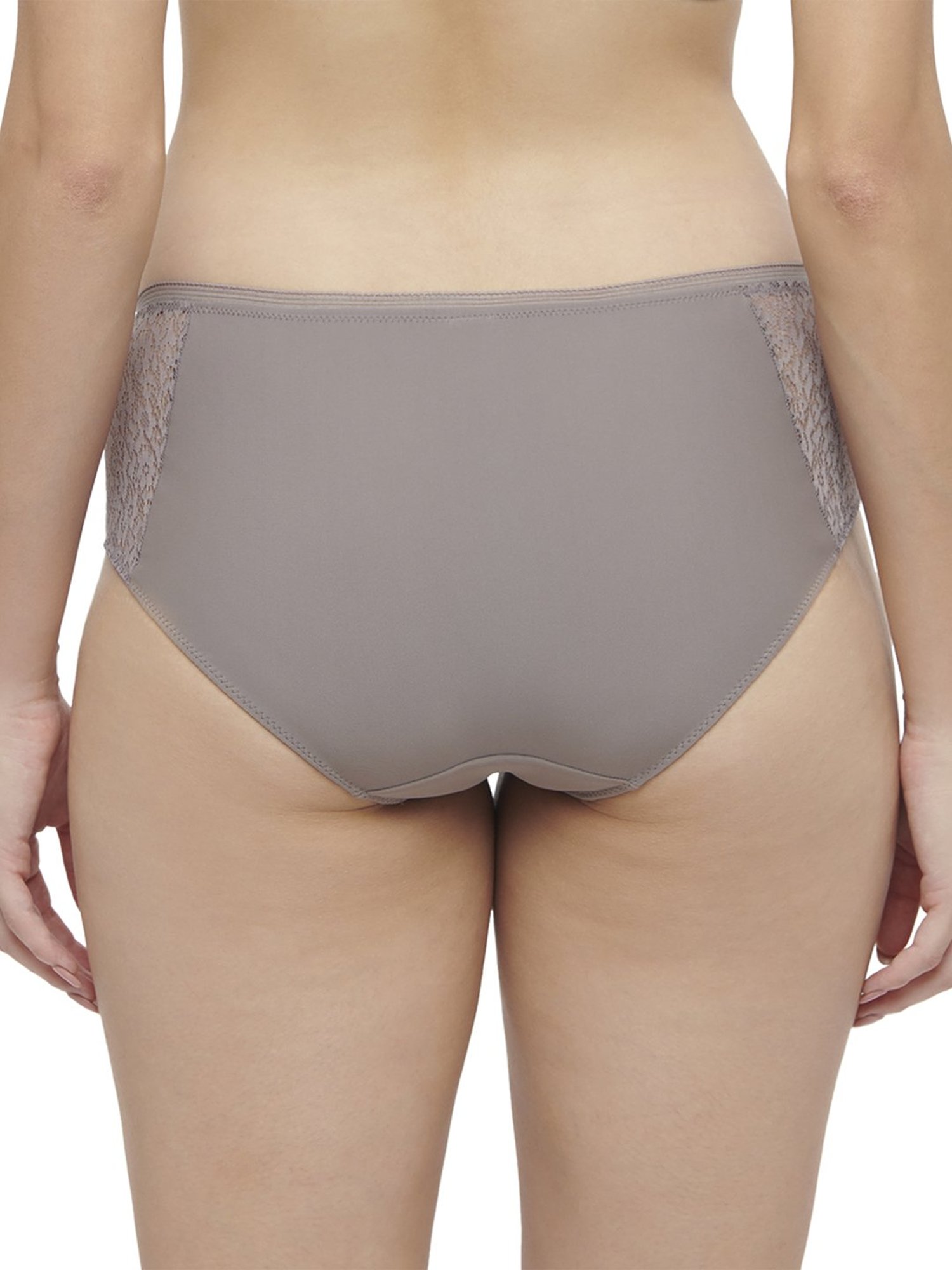 Triumph Fossil Grey Lace Work Panty