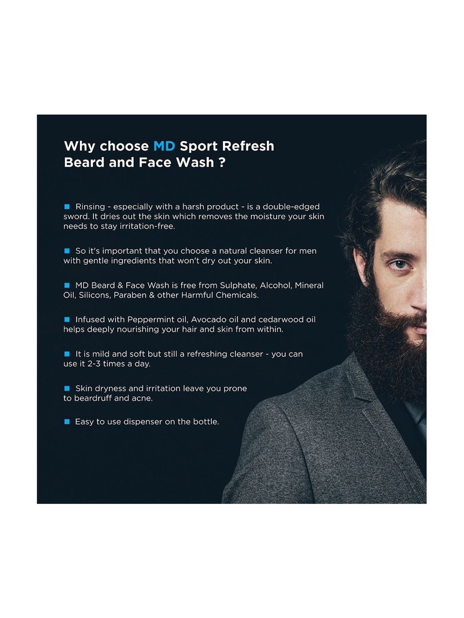 Men Deserve Sport Refresh Face Wash - 100 ml