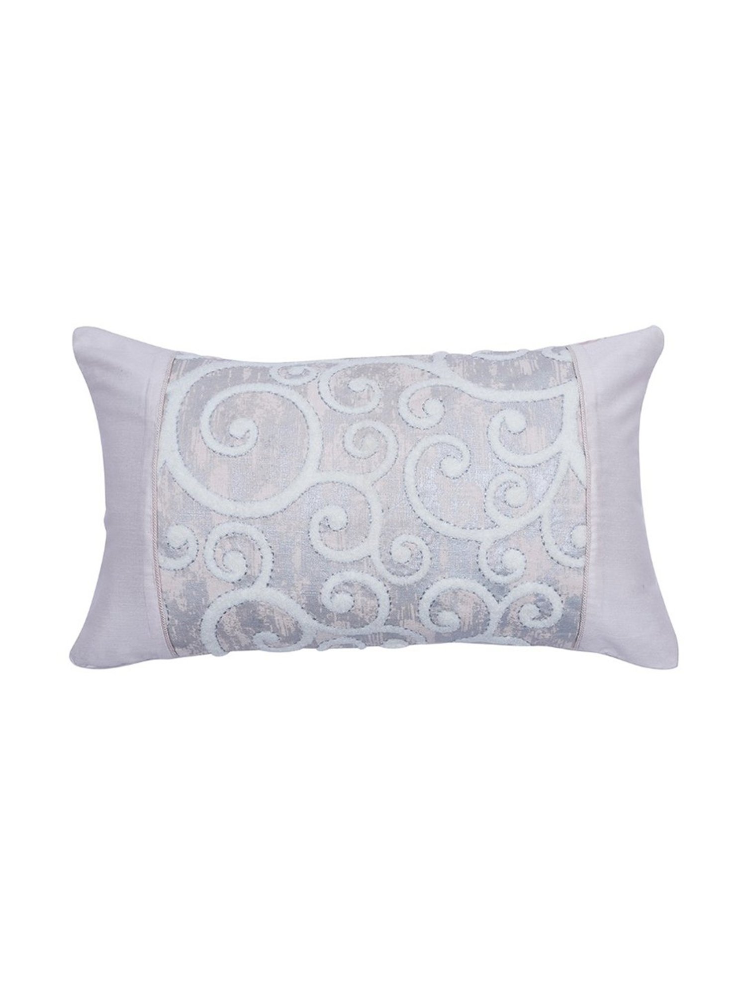 Maspar Vintage Tranquil Essence Folio Fiction Embroidery Peach Viscose Medium Cushion Cover