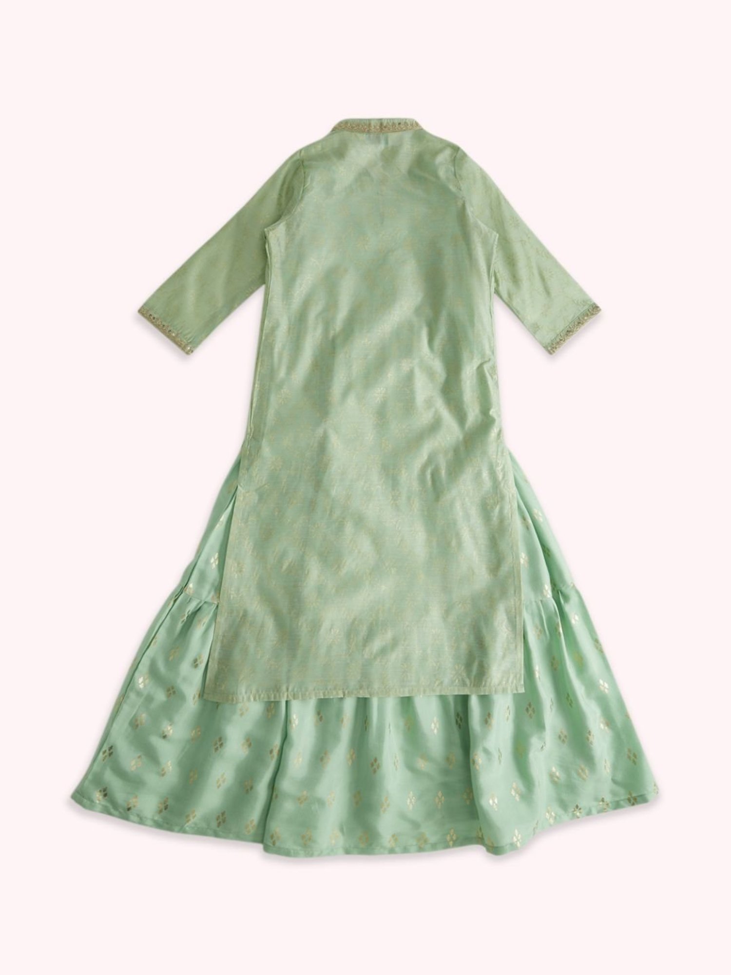 Akkriti by Pantaloons Kids Mint Green Printed Dress