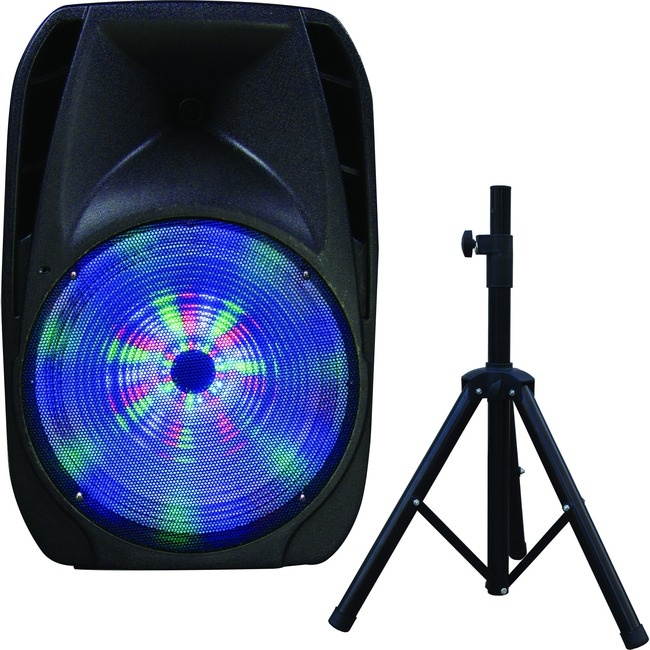 Supersonic IQ-4415DJBT 15" Portable Bluetooth DJ Speaker with Stand