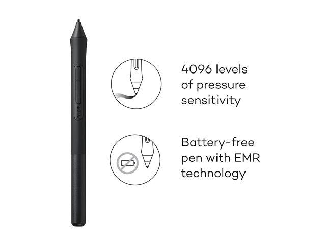 Wacom Intuos Wireless Graphics Drawing Tablet with 3 Bonus Software Included, 10.4" X 7.8", Black (CTL6100WLK0)