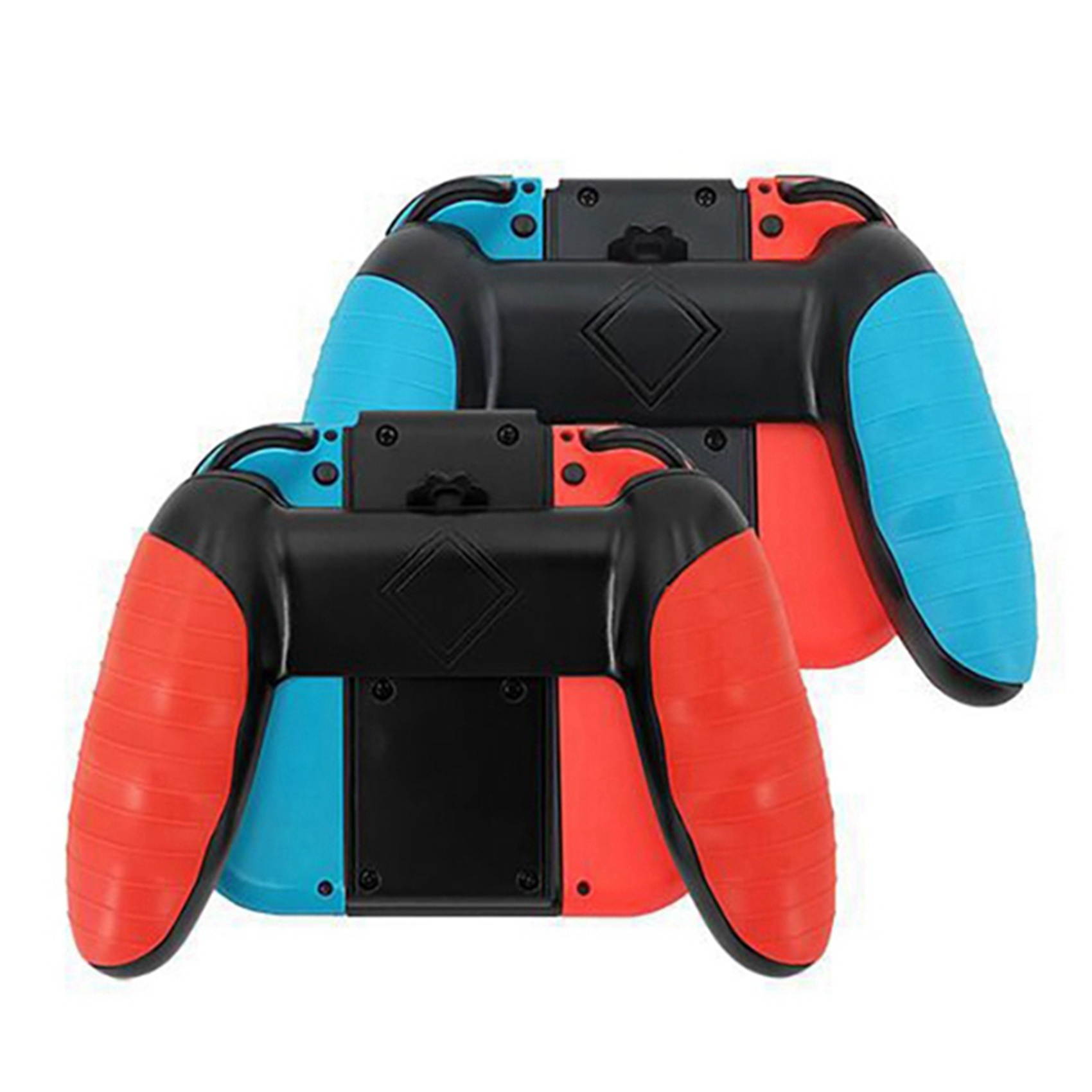 2 Pcs Game Controller Hand Grip Ns Joycon Charging Dock Station for Nintendo Switch Joysitck Charge While Play, B & A