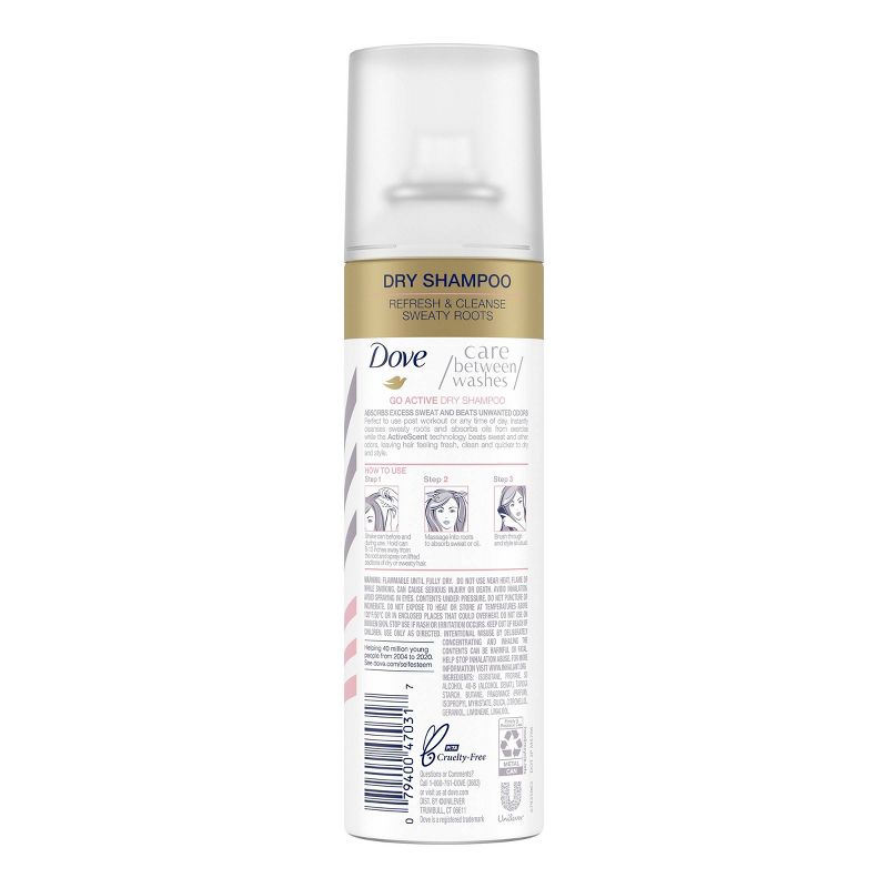 Dove Go Active Dry Shampoo - 5oz