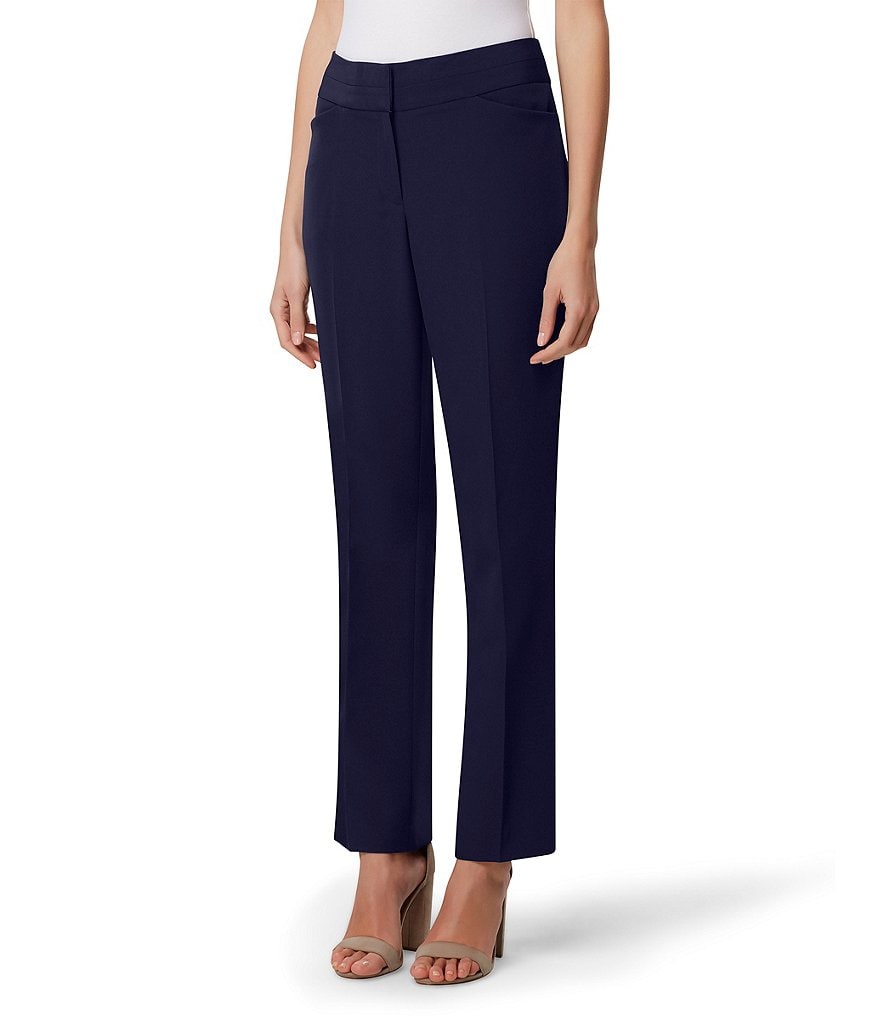 Tahari ASL Bi-Stretch Straight Leg Pants