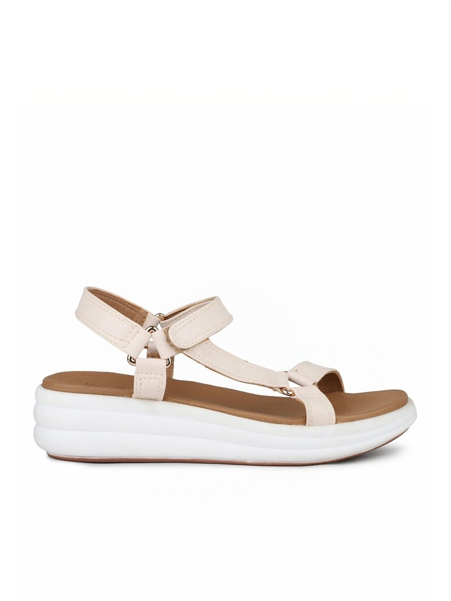 Inc.5 Women's Cream Floater Sandals