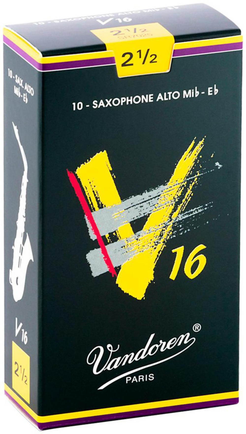 Vandoren 10 Alto Saxophone V16 #2.5 Reeds