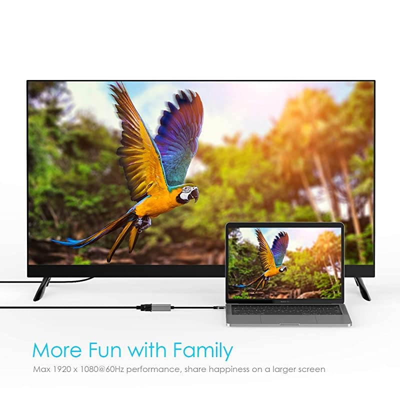 USB C to VGA Adapter Type C to VGA Cable Converter Compatible 20202016 MacBook Pro 131516 New iPad ProMac AirSurface Chromebook Samsung S20S10S9S8Note More CBCU606 Space Gray