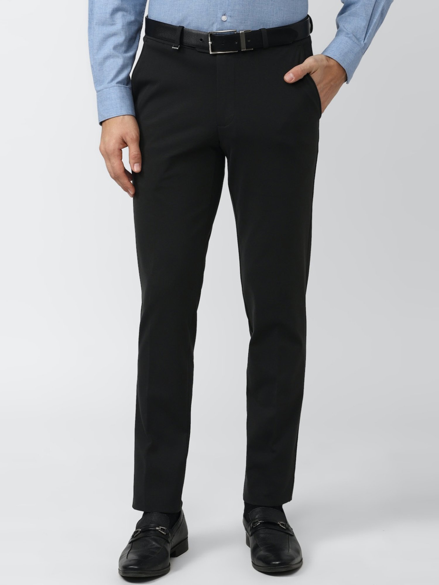 Van Heusen Black Slim Fit Trousers