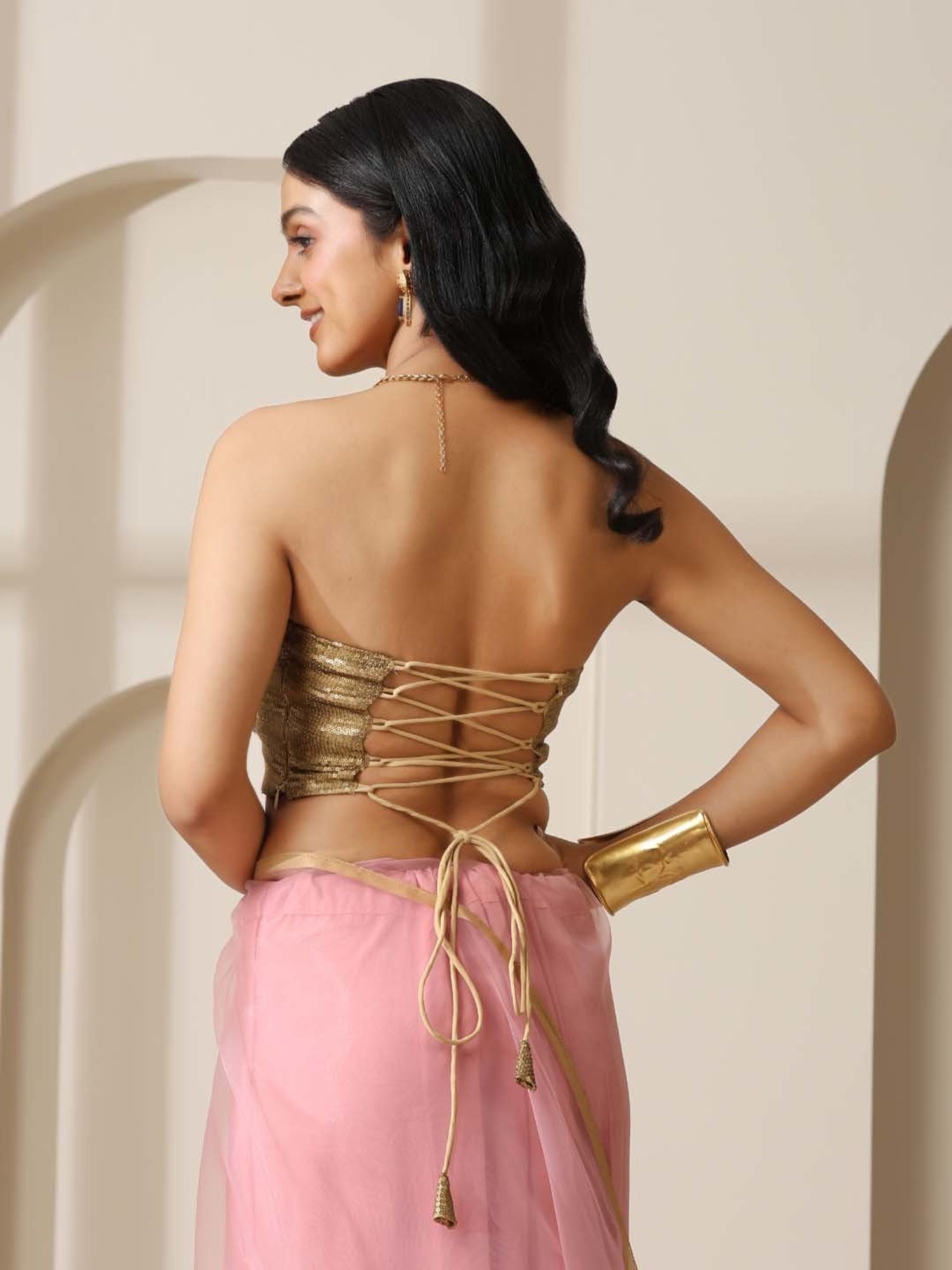 Swtantra Gold Embellished Blouse