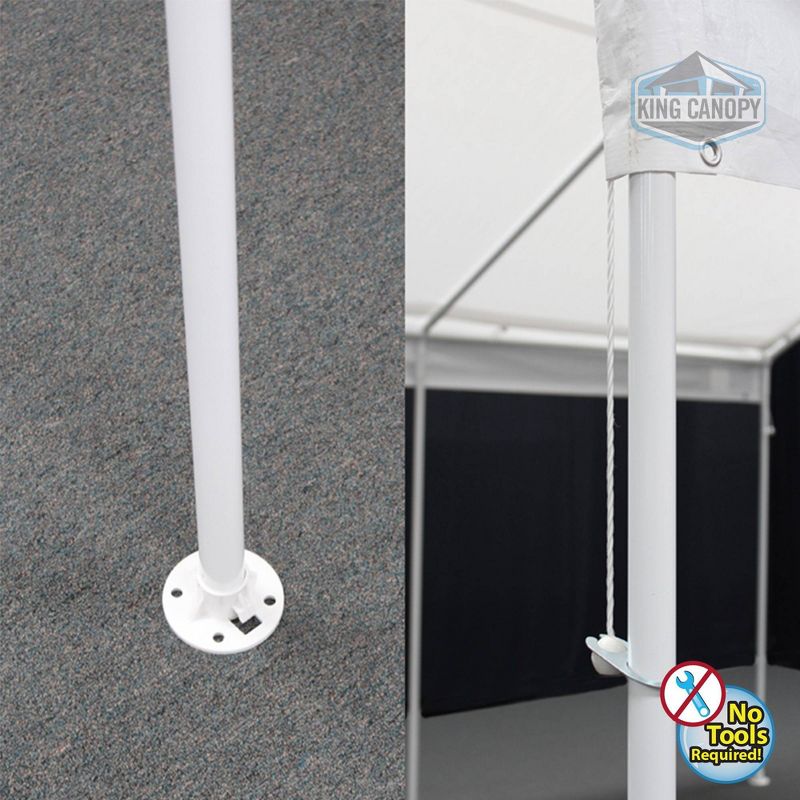 King Canopy 10'x13' Universal 6 Leg Tent with White Cover