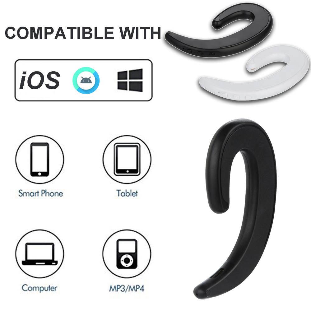 Wireless Bone Conduction Headset Bluetooth 4.2 Headset Earphone Stereo Headphone Universal Driving Music Hands-free Business