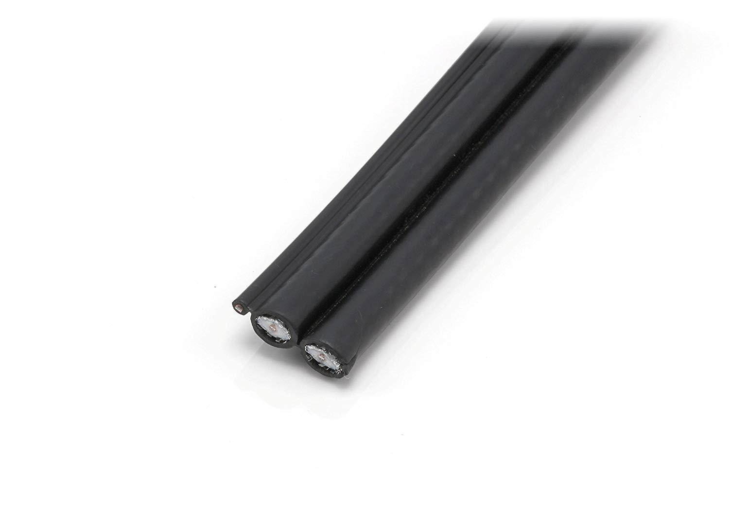 BJC RG-6 Coaxial Cable, 50 Foot, Black; Broadcast Quality Coax, Assembled in ...