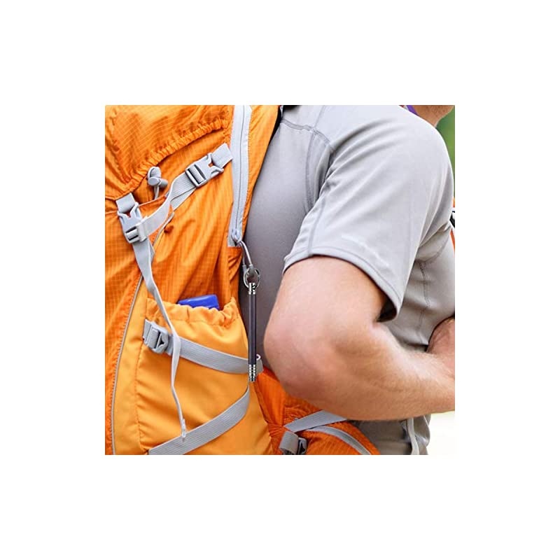 Pieces Portable Titanium Toothpicks Pocket Toothpick Metal Toothpick Holder for Outdoor Picnic and Camping (Purple)