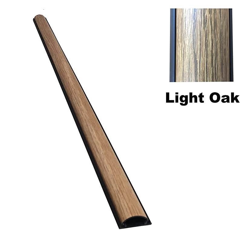 Chordsaver Small Floor Cord Cover Wooden Finish Wire Cable Protector Wood Grain 136quot 3 Feet