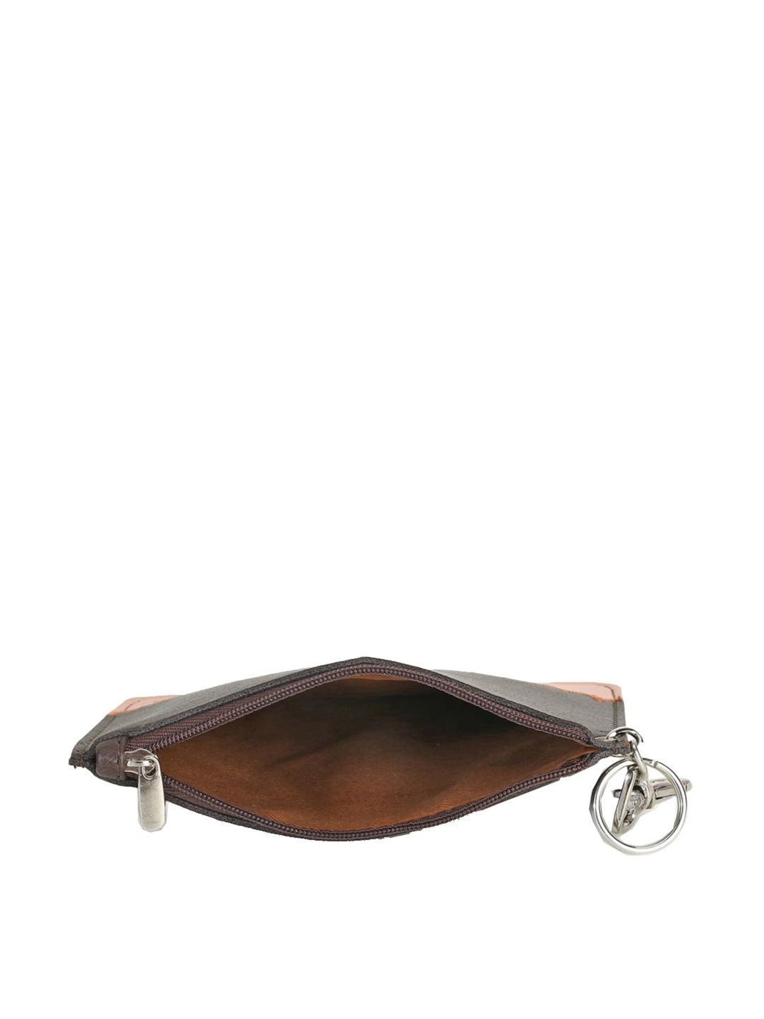 Spice Art Brown & Pink Embroidered Coin Pouch