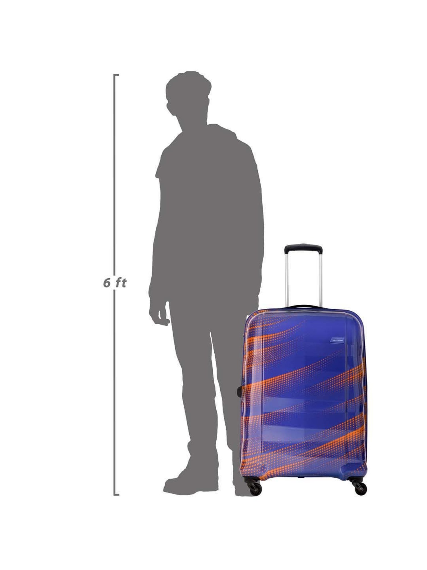 Aristocrat Red Large Hard Cabin Trolley - 54 cm