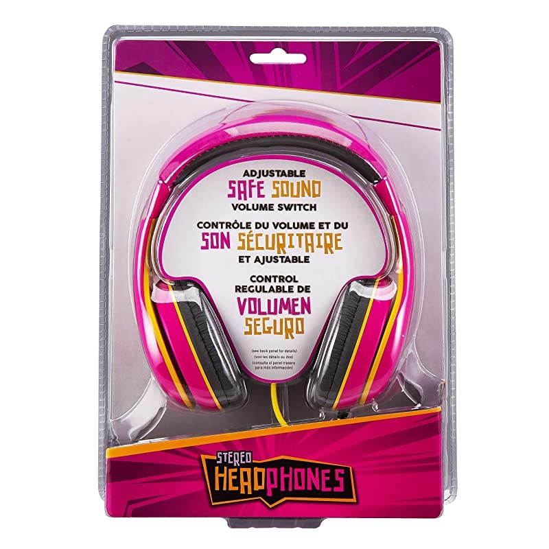 Headphones for Kids, Wired Headphones for School, Home or Travel, Tangle Free Stereo Headphones with Parental Volume Control, Connect via 3.5mm Jack
