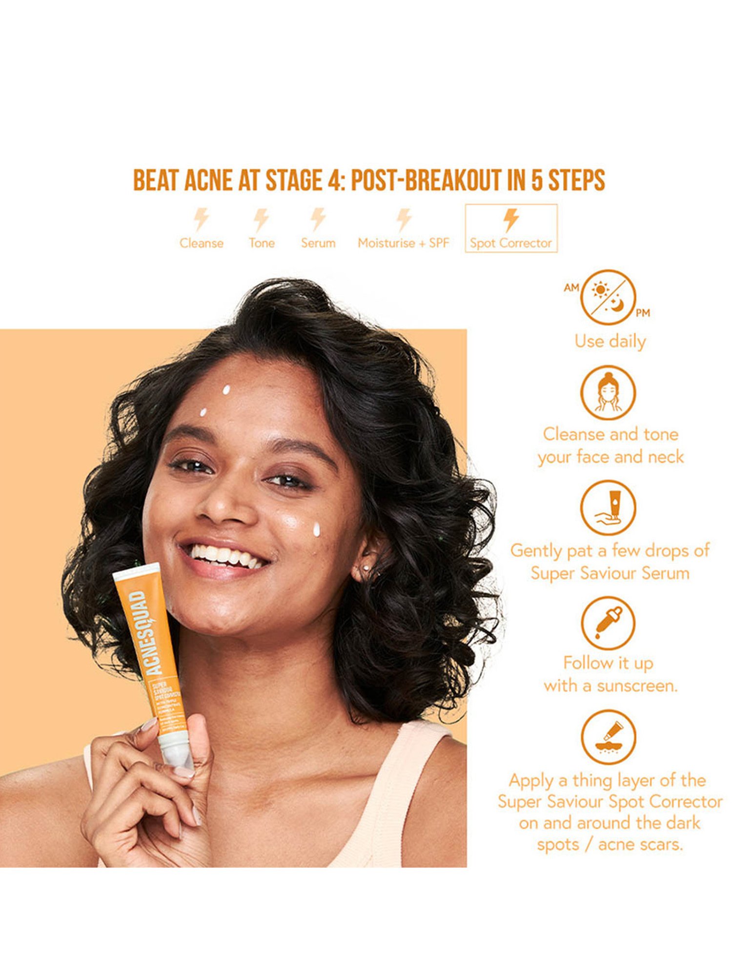 Acne Squad Super Saviour Spot Corrector with Triple Concentrate Formula - 20 gm