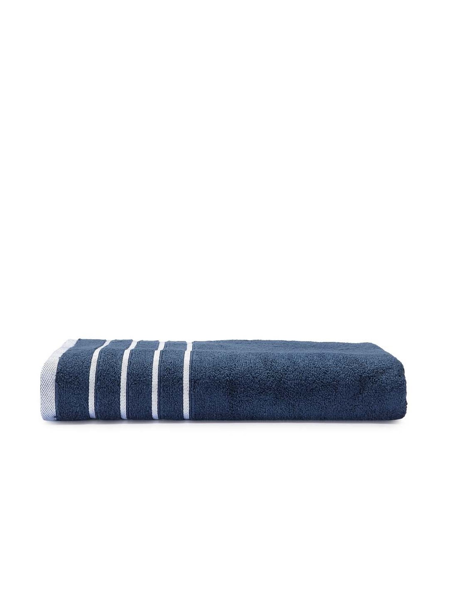Mark Home Simply Soft Navy Cotton 500 GSM Zero Twist Anti Bacterial Ladies Towel - Set of 1