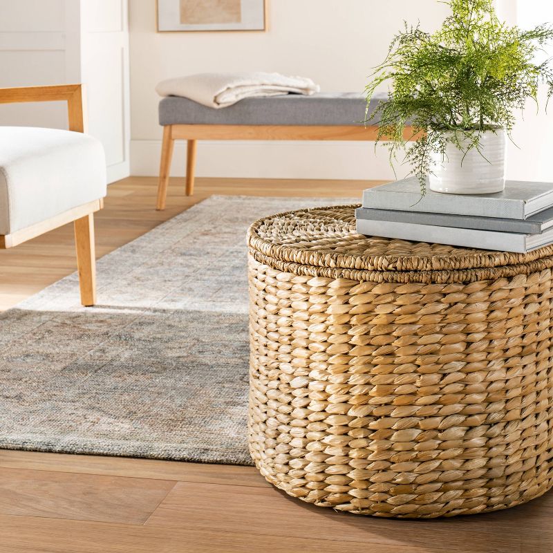Woven Storage Ottoman Natural - Threshold™ designed with Studio McGee