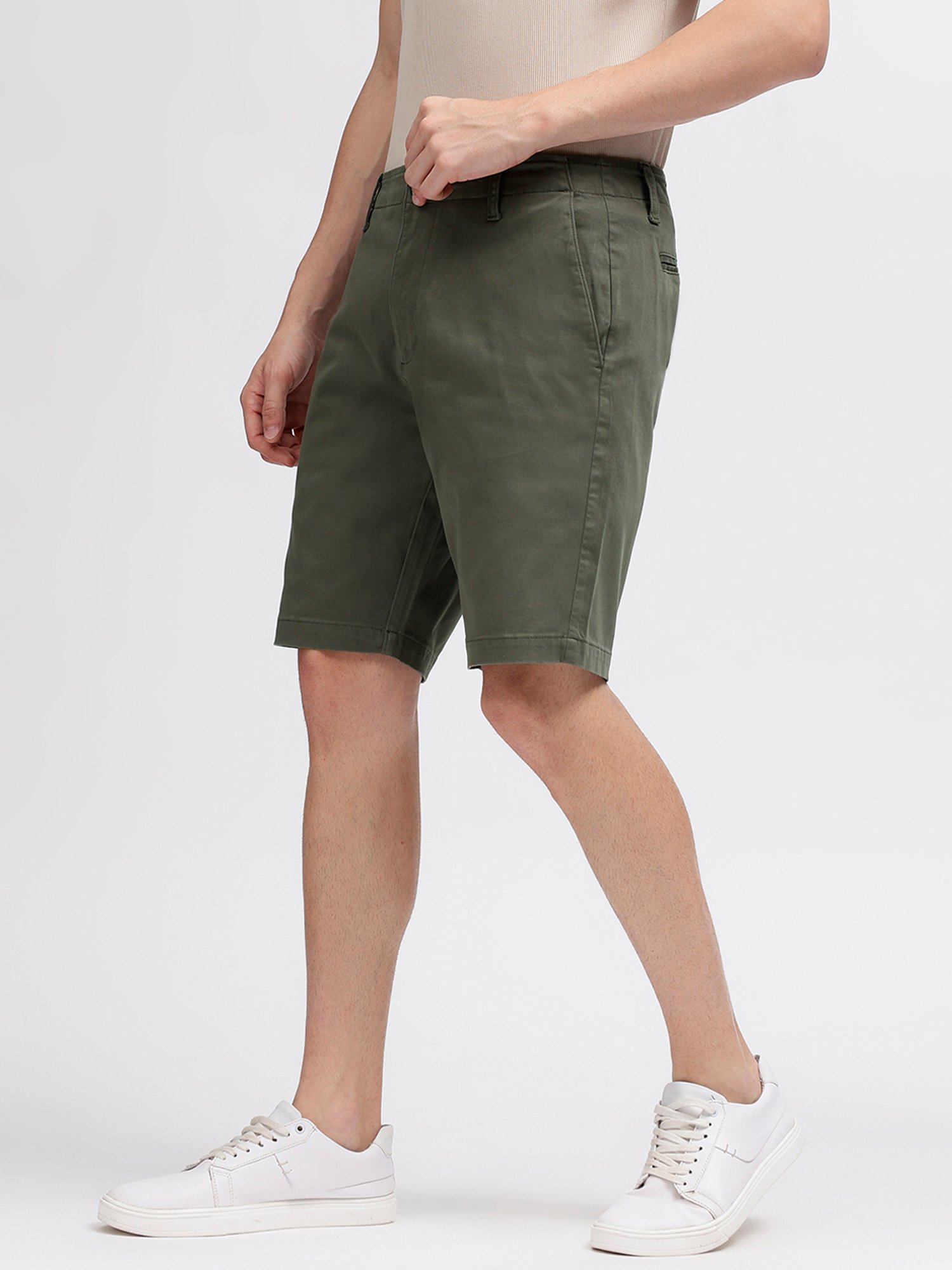 Bruun & Stengade Green Regular Fit Shorts
