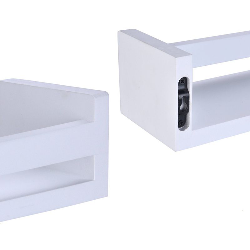 18" x 3.2" 18" Decorative Spice Organizer Rack Shelf White – Danya B.