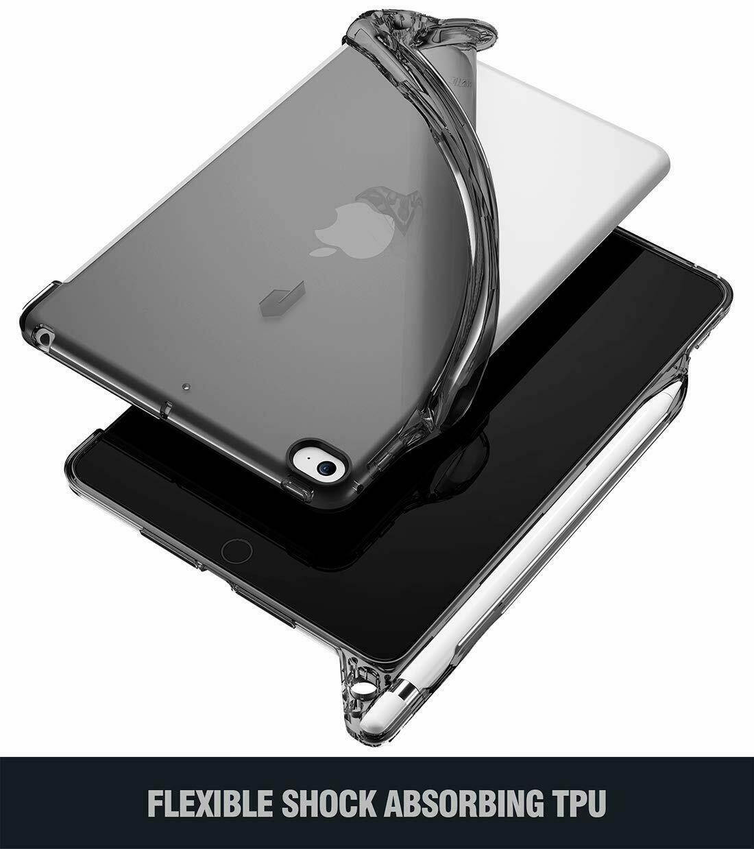 Soft Crystal Clear Silicone Case For iPad Mini 5 2019 Tablet Smart Cover Gray