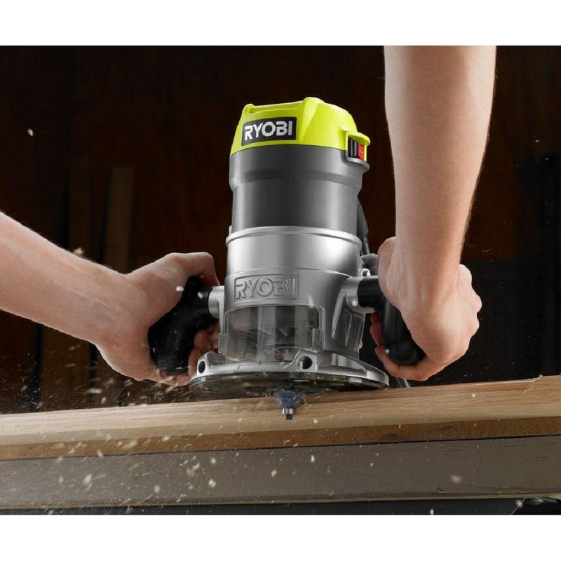 Ryobi ZRR163GK 8.5 Amp 1-1/2 HP Fixed Base Router (Green)