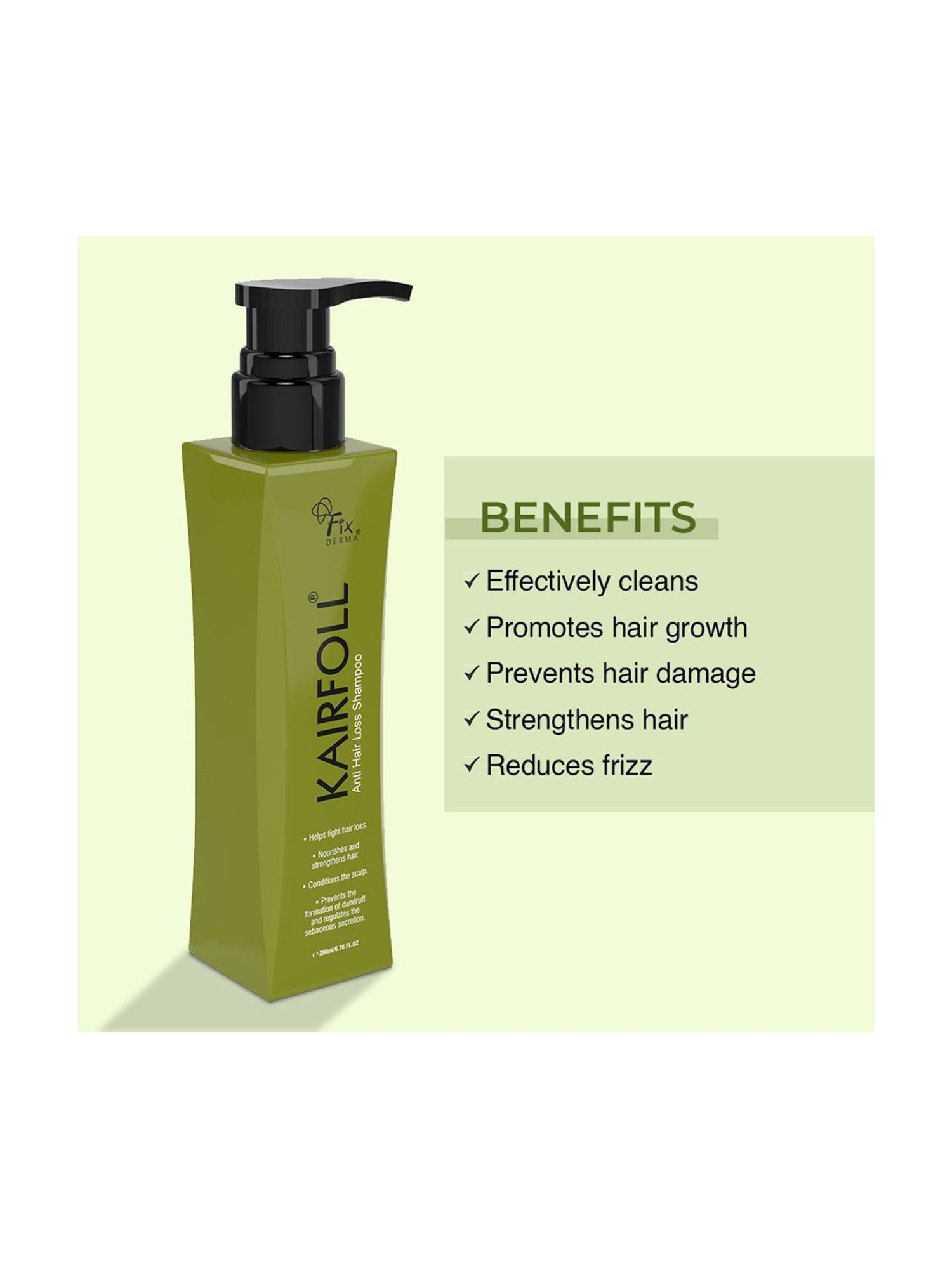 Fixderma Kairfoll Anti Hair loss Shampoo - 200 ml