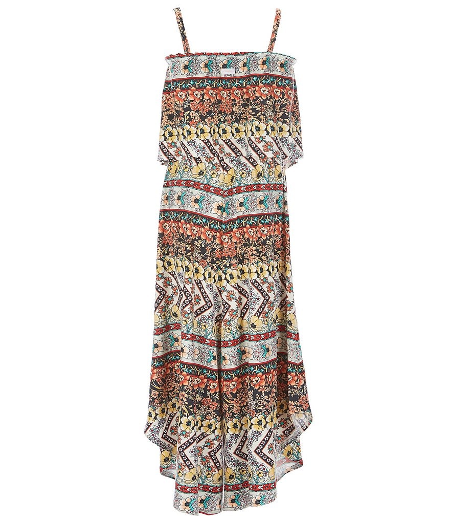 O'Neill Little/Big Girls 5-14 Jenn Mixed-Media Jumpsuit