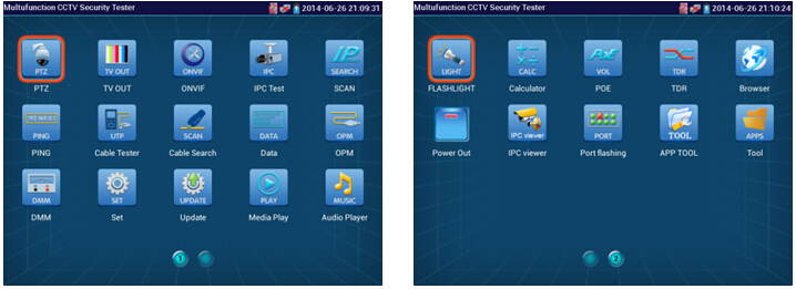 7 Inch Touch Screen 1080P HDMI IP Camera Tester/POE, WIFI, UTP Cable scan, Ping Test, Multi-meter, Optical Power Meter