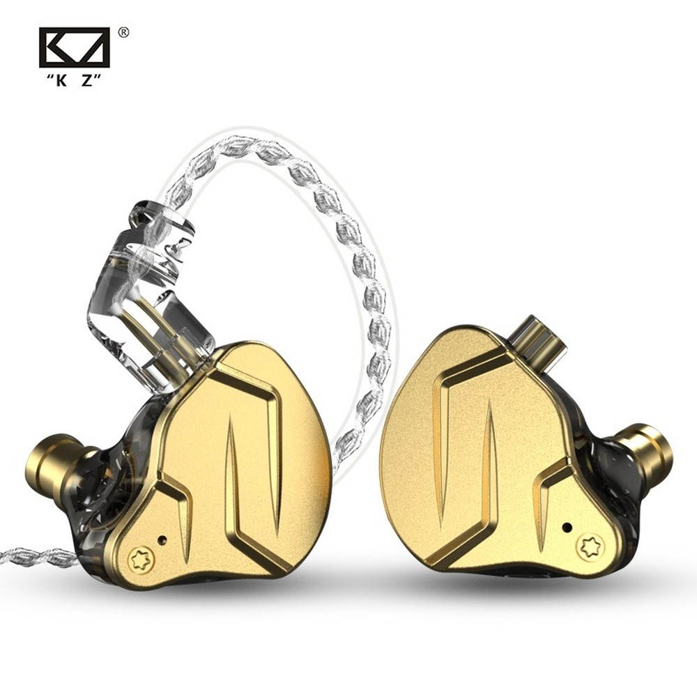 KZ ZSN Pro/ProX dual driver 1BA + 1DD mixed metal earphone HiFi in-ear monitor wired earphone metal ring iron