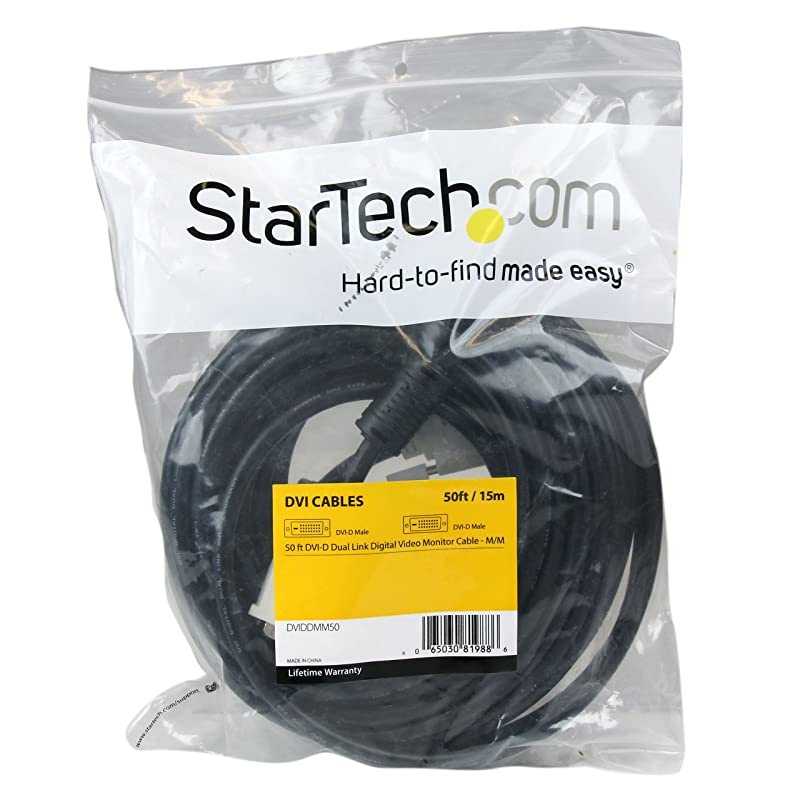 com Dual Link DVI Cable 50 ft Male to Male 2560x1600 DVID Cable Computer Monitor Cable DVI Cord Video Cable DVIDDMM50