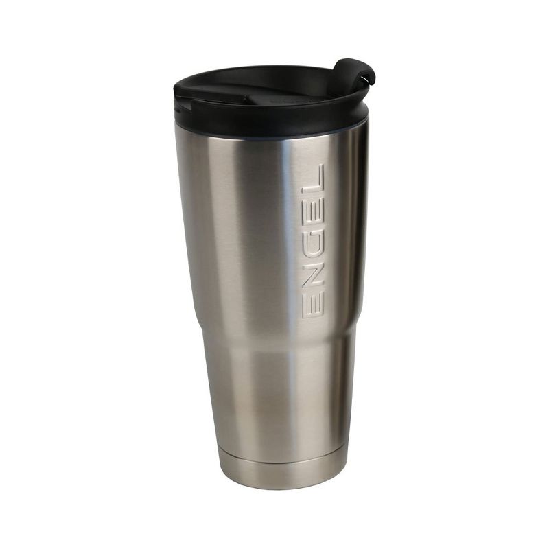 Engel ENGT22 22 Ounce Stainless Steel Vacuum Insulated Drinking Coffee Smoothie Beverage Spill Proof Tumbler Travel Mug, Silver