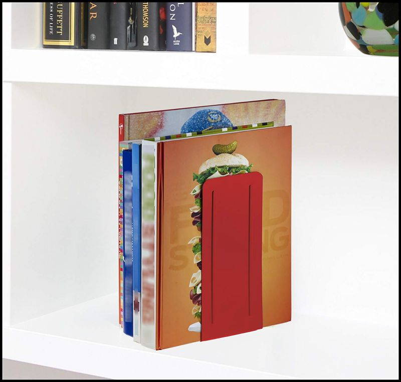 Acrimet Jumbo Premium Bookends 9" (Red Color) (1 Pair)