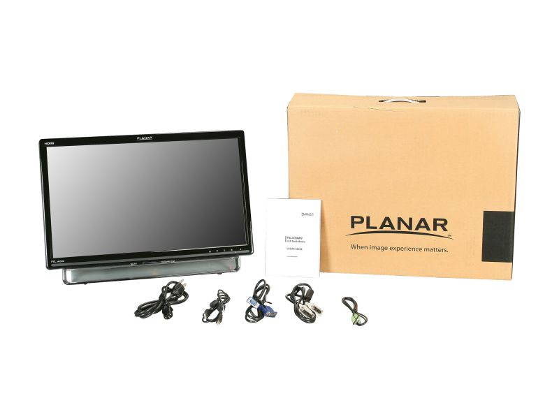 Planar PXL2430MW 23.6" Full HD 1920 x 1080 60Hz VGA DVI-D HDMI USB Built-in Speakers Edge-Lit LED Touch Screen Monitor