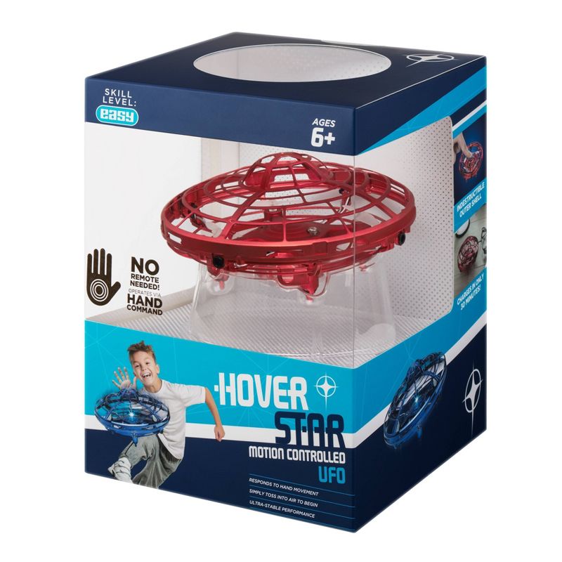 The Original Hover Star Motion Controlled UFO- Red