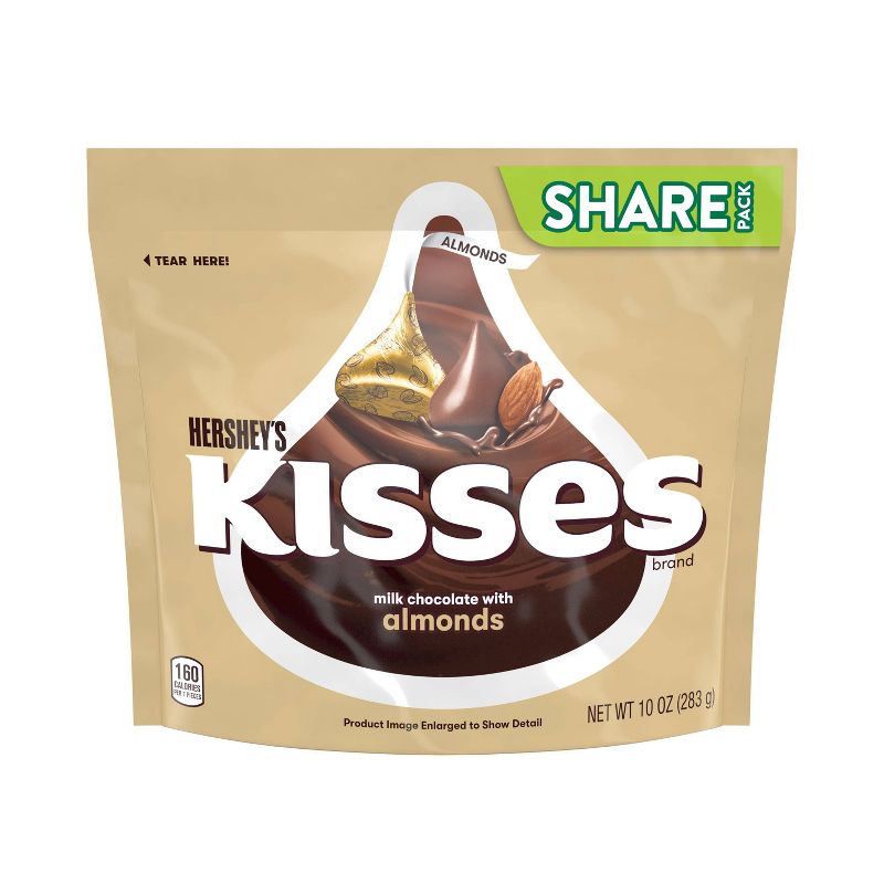 Hershey's Kisses Almond Chocolate Candy - 10oz