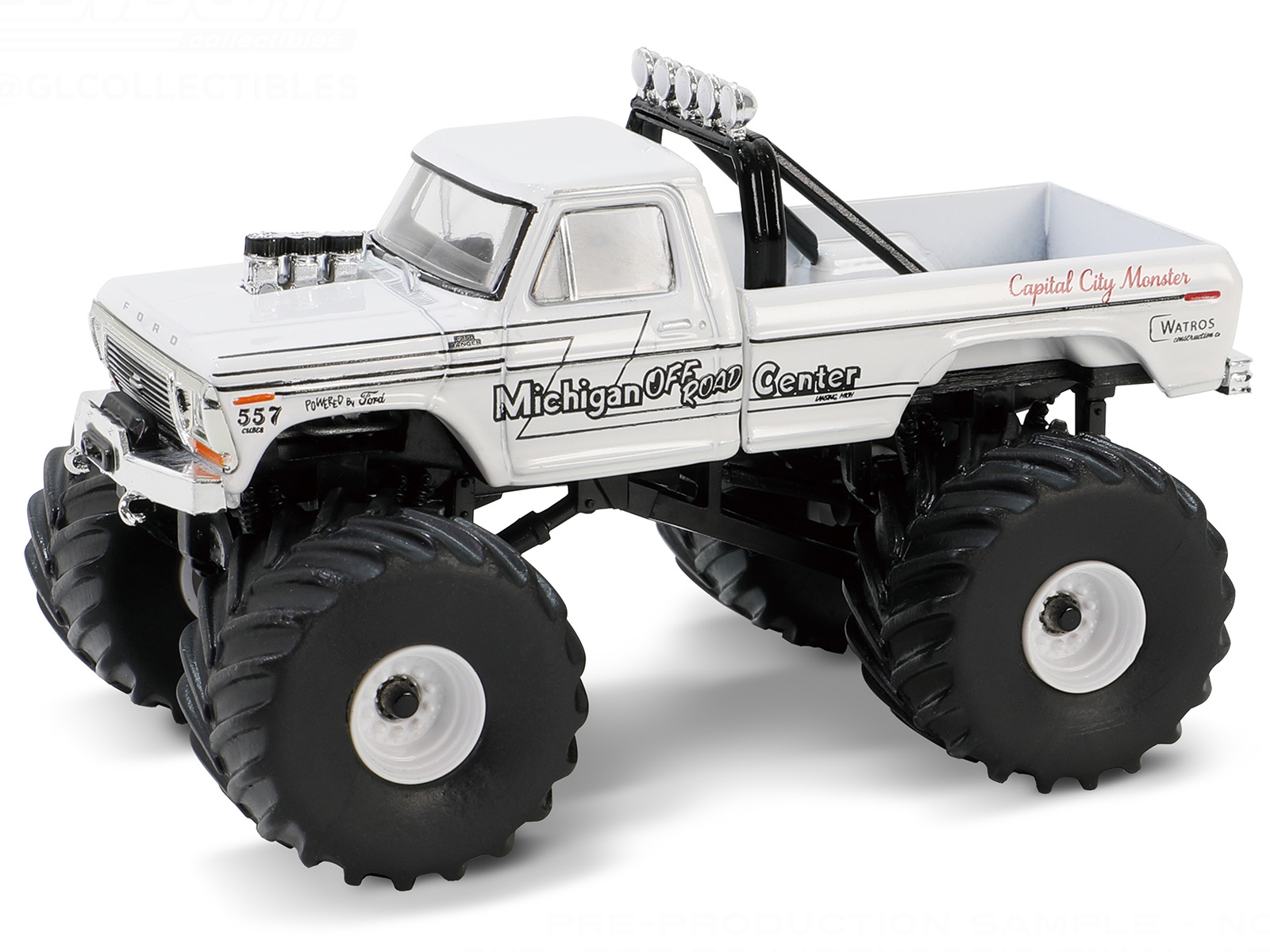1992 Ford F-250 Monster Truck Yellow "Liquidator" "Kings of Crunch" Series 12 1/64 Diecast Model Car by Greenlight