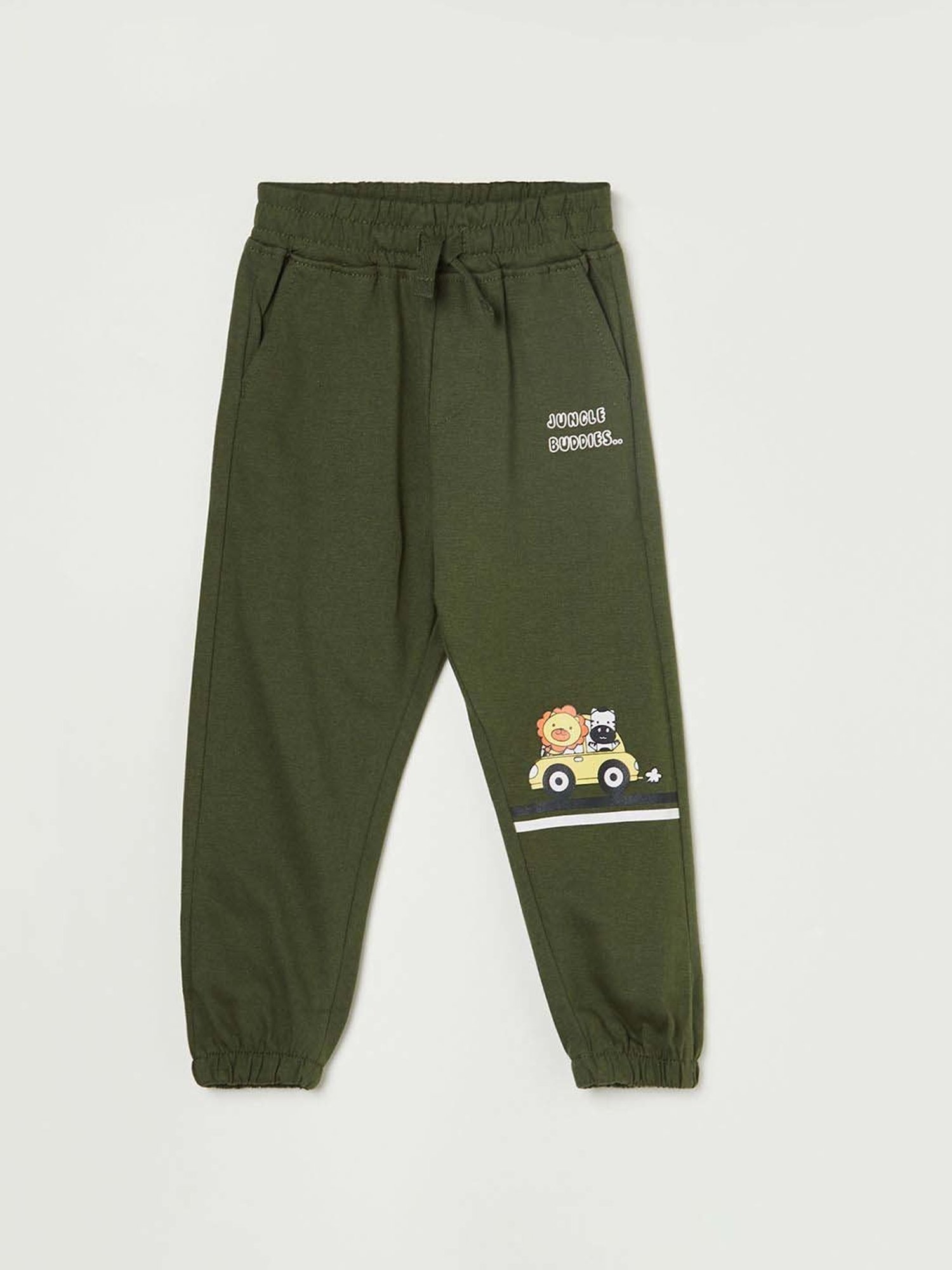 Ed-a-Mamma Baby Multicolor Printed Joggers (Pack Of 3)